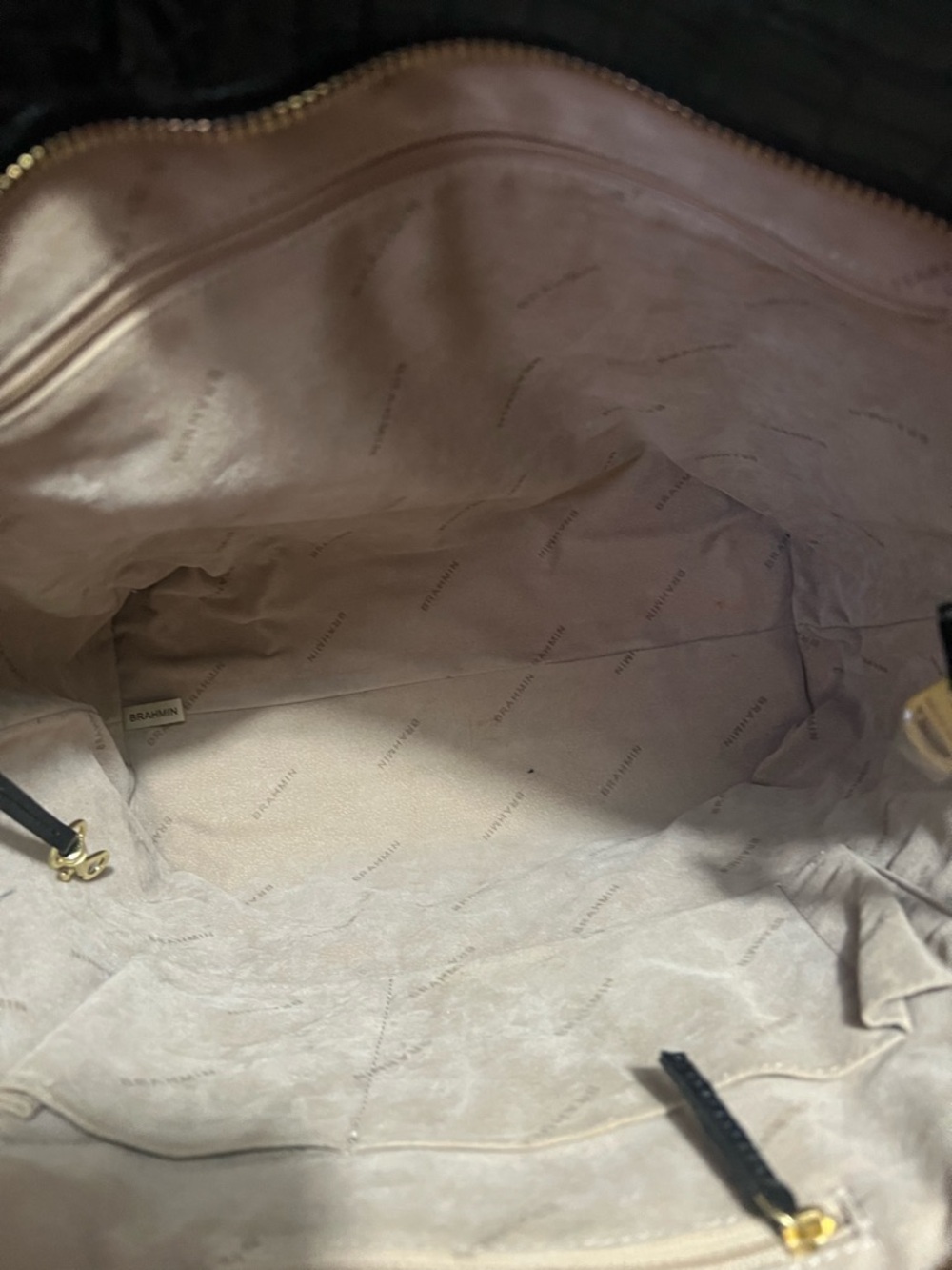 Brahmin Ezra Black Melbourne Tote with Matching Wallet - Picture 14 of 14